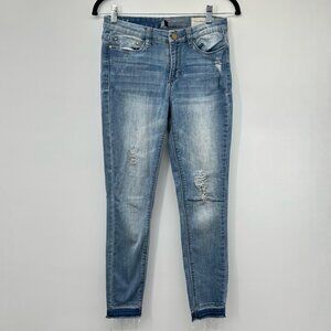 Banjara Worn Wash Ripped Distressed Ankle Jeans 25